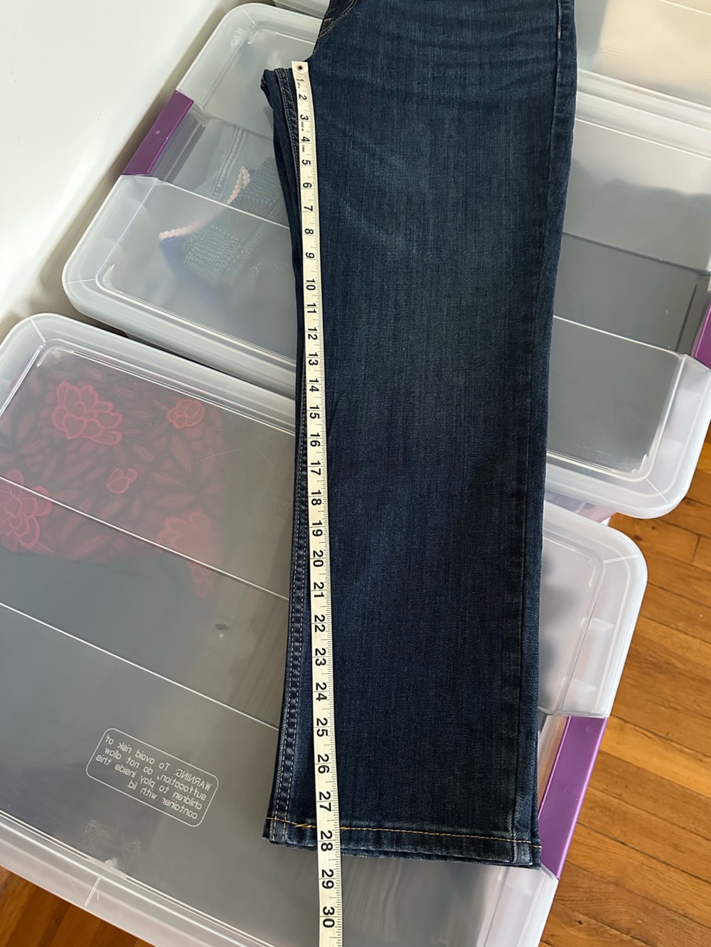 New Levi's 511 Slim Fit Jeans "Haley's Comet" Dark Wash Sz W34 L29 Flex Stretch - Picture 7 of 10